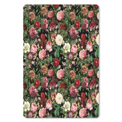 Mauspad - Blumen - Vintage - Rosen - 18x27 cm