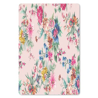 Mauspad - Blumen - Rosa - Farben - 18x27 cm