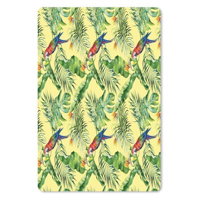 Mauspad - Blumen - Paradiesvogelpflanze - Vogel - 18x27 cm