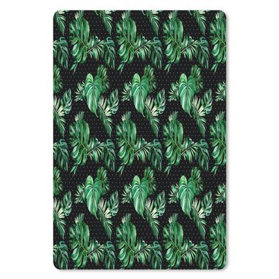 Mauspad - Vintage - Monstera - Blätter - 18x27 cm