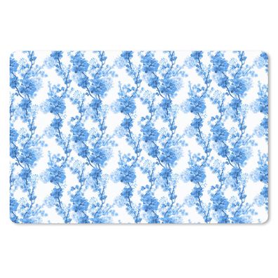 Mauspad - Blumen - Blüte - Blau - Collage - 27x18 cm