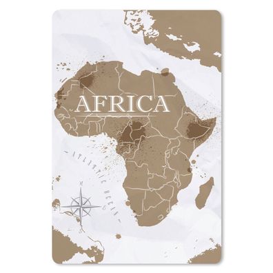 Mauspad - Weltkarte - Braun - Afrika - 40x60 cm