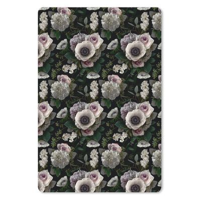 Mauspad - Blumen - Anemone - Rosen - 18x27 cm