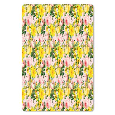 Mauspad - Blumen - Rosen - Muster - 40x60 cm