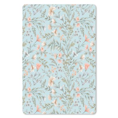 Mauspad - Blumen - Frühling - Blau - 40x60 cm