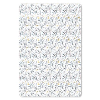 Mauspad - Vintage - Pflanzen - Pastell - 40x60 cm