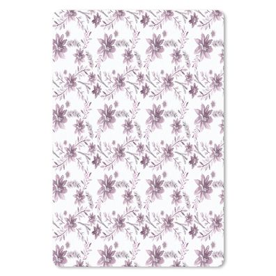 Mauspad - Blumen - Muster - Rosa - 40x60 cm