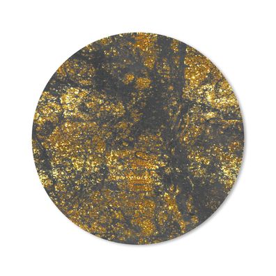 Mauspad - Marmor - Gold - Glitter - Schwarz - 20x20 cm