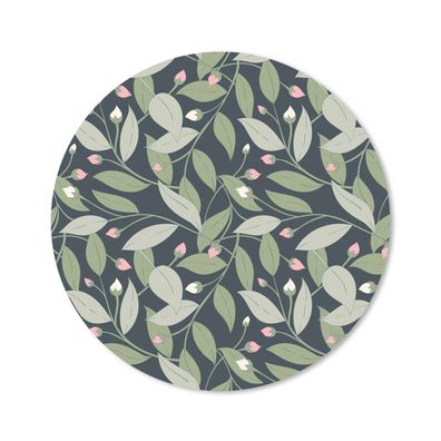 Mauspad - Blumen - Blätter - Patterns - 20x20 cm