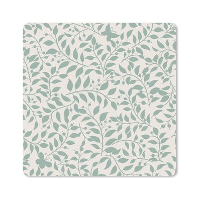 Mauspad - Blätter - Vintage - Muster - 30x30 cm