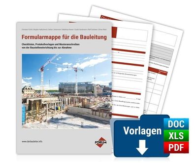 Formularmappe f?r die Bauleitung: Premium-ausgabe, Forum Verlag Herkert GmbH