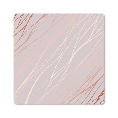 Mauspad - Marmor - Rosa - Roségold - Muster - 20x20 cm