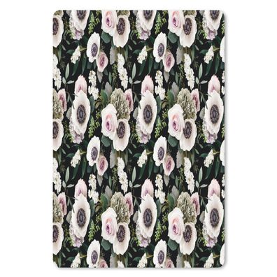 Mauspad - Blumen - Rosen - Anemone - Flieder - 40x60 cm