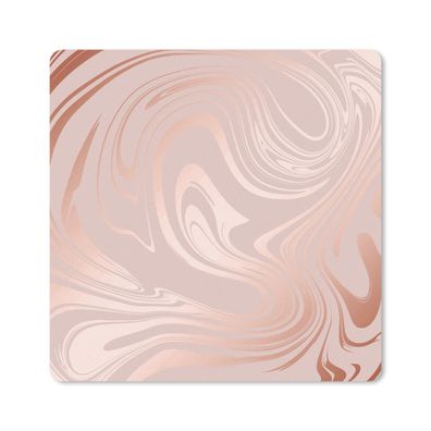 Mauspad - Marmor - Roségold - Luxus - 20x20 cm