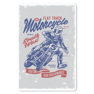 Mauspad - Mancave - Motor - Männer - Retro - 18x27 cm