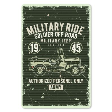 Mauspad - Mancave - Auto - Jeep - Retro - 18x27 cm