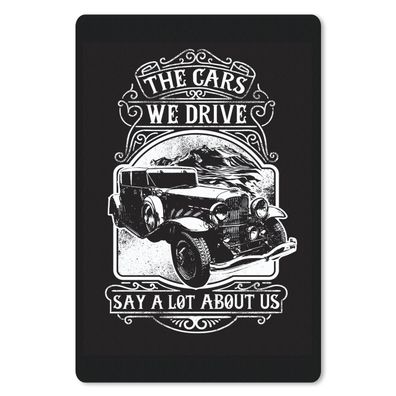 Mauspad - Mancave - Auto - Retro - Zitat - 18x27 cm