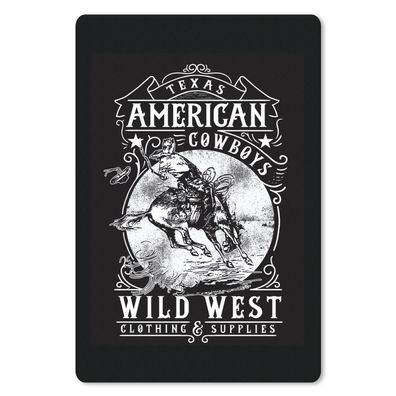 Mauspad - Mancave - Cowboy - Altmodisch - Western - 18x27 cm