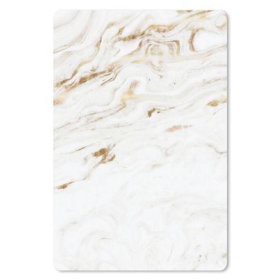 Mauspad - Marmor - Gold - Weiß - 40x60 cm