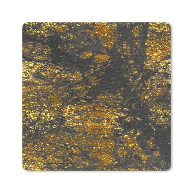 Mauspad - Marmor - Gold - Schwarz - Glitter - 30x30 cm