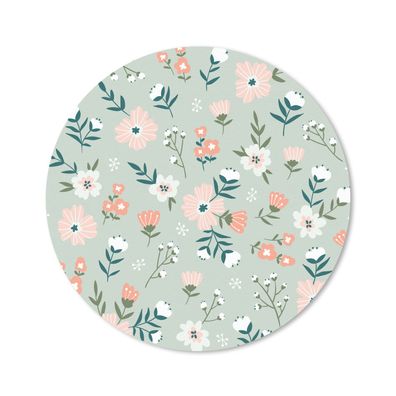 Mauspad - Blumen - Farben - Pastell - 30x30 cm