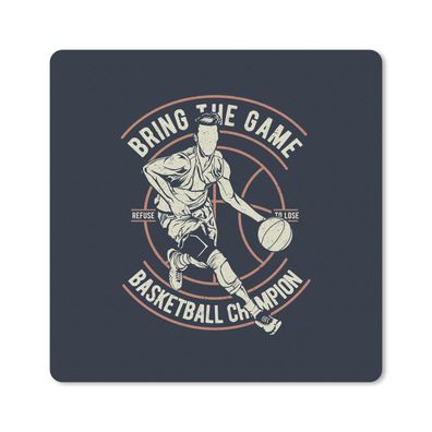 Mauspad - Basketball - Sport - Jahrgang - 20x20 cm