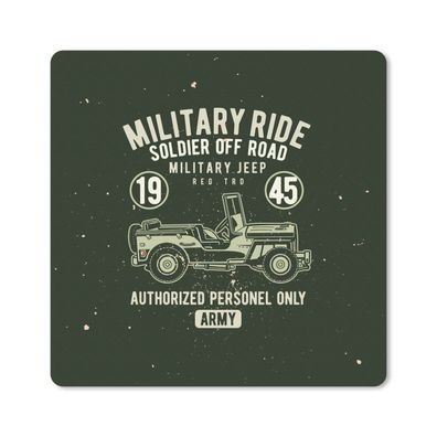 Mauspad - Mancave - Auto - Jeep - Oldtimer - 30x30 cm