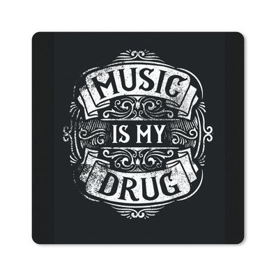 Mauspad - Musik - Retro - Zitat - 30x30 cm