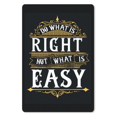 Mauspad - Briefe - Retro - Gold - Zitat - 40x60 cm