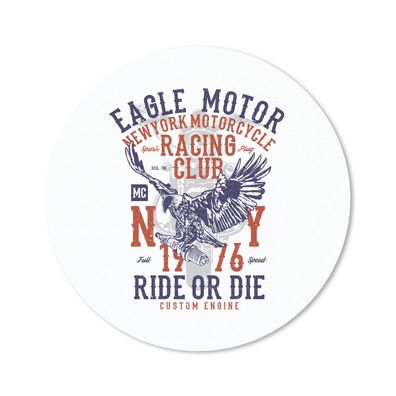 Mauspad - Mancave - Motor - Adler - Vintage - 20x20 cm
