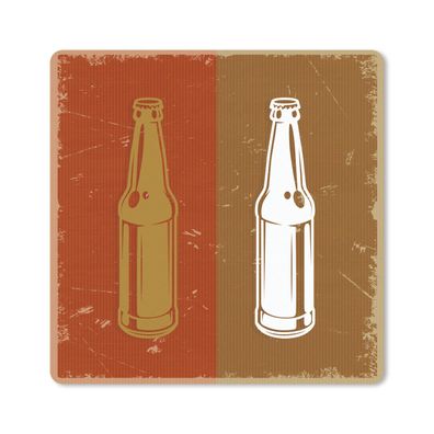 Mauspad - Flasche - Vintage - Einfach - 30x30 cm
