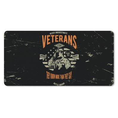 Schreibtischunterlage - Amerika - Militär - Jahrgang - 80x40 cm - Mauspad