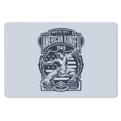 Schreibtischunterlage - Sport - Kung Fu - Jahrgang - 60x40 cm - Mauspad