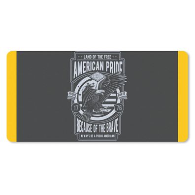 Schreibtischunterlage - Amerika - Vogel - Retro - 80x40 cm - Mauspad