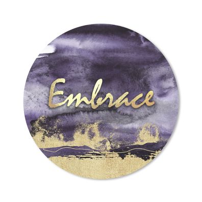 Mauspad - Zitat - Stofftier - Lila - Gold - 20x20 cm