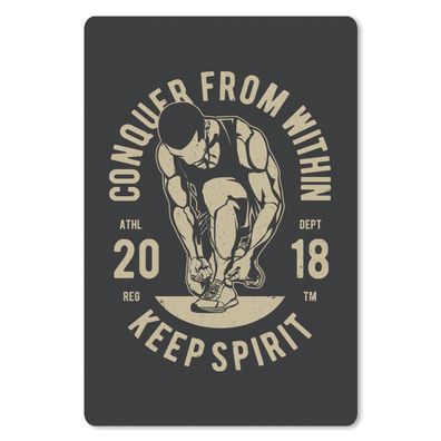 Mauspad - Sport - Sprichwörter - Vintage - 40x60 cm