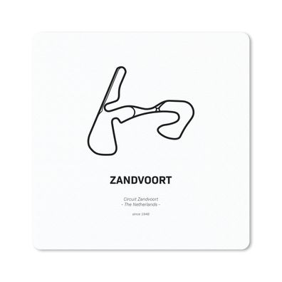 Mauspad - Rennstrecke - Zandvoort - Formel 1 - 20x20 cm