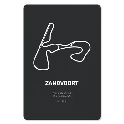 Mauspad - Formel 1 - Zandvoort - Rennstrecke - 18x27 cm