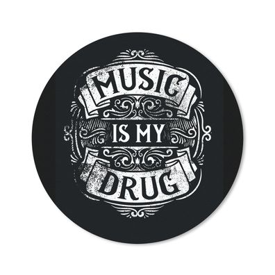 Mauspad - Musik - Retro - Zitat - 30x30 cm