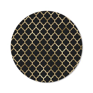 Mauspad - Muster - Gold - Schwarz - 20x20 cm