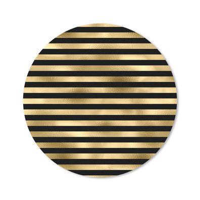 Mauspad - Muster - Schwarz - Gold - 20x20 cm