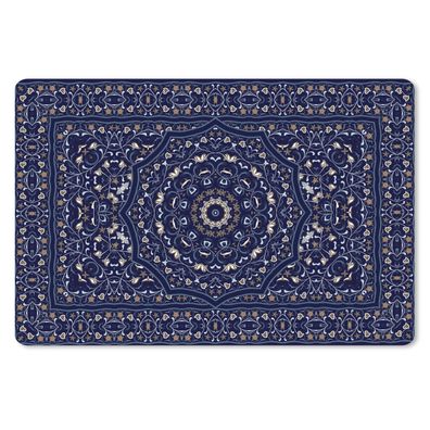 Mauspad - Persischer Teppich - Mandala - Blau - 27x18 cm