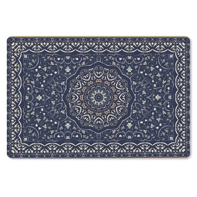 Mauspad - Persischer Teppich - Mandala - Teppich - Blau - 27x18 cm