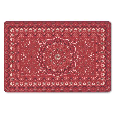 Mauspad - Persische Teppiche - Teppiche - Mandala - Rot - 27x18 cm