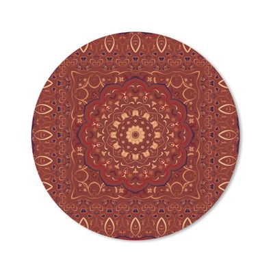 Mauspad - Perserteppich - Muster - Mandala - Rot - 20x20 cm