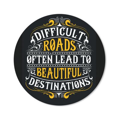 Mauspad - Motivation - Retro - Zitat - 30x30 cm