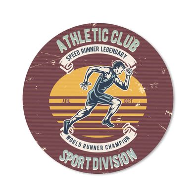Mauspad - Leichtathletik - Sport - Jahrgang - 30x30 cm