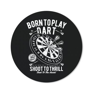 Mauspad - Mancave - Dartscheibe - Darts - Retro - 30x30 cm