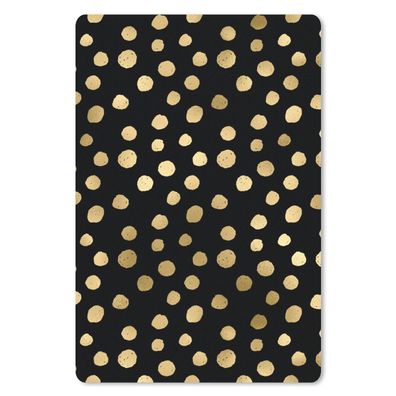 Mauspad - Muster - Punkte - Gold - 18x27 cm