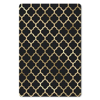 Mauspad - Muster - Gold - Schwarz - 18x27 cm